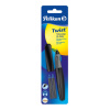 Pelikan Twist - guličkové atramentové pero Black L+R - vymazateľný modrý atrament - vo farbe čierna / sivá Pelikan Twist - guličkové atramentové pero Black L+R - vymazateľný modrý atrament - vo farbe čierna / sivá