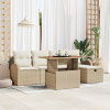 zahrada-XL Súprava záhradných pohoviek 6 pcs Béžová polyratan 3361295 zahrada-XL Súprava záhradných pohoviek 6 pcs Béžová polyratan 3361295
