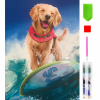 RealG RC-K-002 Diamantové maľovanie sada 5D, 15 x 20 cm, surfujúci pes RealG RC-K-002 Diamantové maľovanie sada 5D, 15 x 20 cm, surfujúci pes
