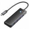 USB-A Hub Orico PAPW4A-C3 dokovacia stanica 4x USB-A 3.0 - čierny USB-A Hub Orico PAPW4A-C3 dokovacia stanica 4x USB-A 3.0 - čierny