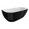 Polimat RISA voľne stojaca prístenná akrylátová vaňa, čierna lesklá 170 x 80 cm 00442 Polimat RISA voľne stojaca prístenná akrylátová vaňa, čierna lesklá 170 x 80 cm 00442