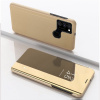 Knižkové puzdro Electroplating Mirror na Samsung Galaxy A21s - Zlatý Knižkové puzdro Electroplating Mirror na Samsung Galaxy A21s - Zlatý