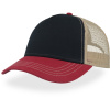 Atlantis Headwear Kšiltovka Rapper Canvas-S Trucker, 5 panelová COT33023401799-navy/burgun UNI Navy/vínová/khaki Atlantis Headwear Kšiltovka Rapper Canvas-S Trucker, 5 panelová COT33023401799-navy/burgun UNI Navy/vínová/khaki
