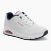 Dámske topánky SKECHERS Uno Stand On Air white durabuck/navy/red trim/mesh Dámske topánky SKECHERS Uno Stand On Air white durabuck/navy/red trim/mesh