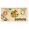 Woody Dřevěné domino, domácí zvířata, 28 ks Woody Dřevěné domino, domácí zvířata, 28 ks