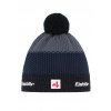 Pánska čiapka Eisbär-Star Pompon MÜ SA-schwarzmel-d.cobalt-anthrazit Pánska čiapka Eisbär-Star Pompon MÜ SA-schwarzmel-d.cobalt-anthrazit