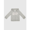 GAP Baby mikina s logom Sivá 3YRS GAP Baby mikina s logom Sivá 3YRS