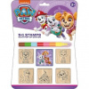 Jiri Models Razítka 5 1 s poduškou dřevěná 5x5cm s voskovkou Tlapková patrola Paw Patrol na kartě Jiri Models Razítka 5 1 s poduškou dřevěná 5x5cm s voskovkou Tlapková patrola Paw Patrol na kartě