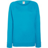 F.O.L. | Lady-Fit LW Raglan Sweat, Dámska raglánová mikina, modrá Azure, XS F.O.L. | Lady-Fit LW Raglan Sweat, Dámska raglánová mikina, modrá Azure, XS