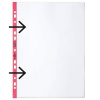 Euroobal DURABLE otvorený zľava A4 90mic s červeným okrajom 100ks Euroobal DURABLE otvorený zľava A4 90mic s červeným okrajom 100ks