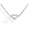 Dámska retiazka s príveskom srdce so zirkónmi K423 b väčšie Dámska retiazka s príveskom srdce so zirkónmi K423 b väčšie