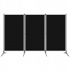 vidaXL 3-panelový paraván čierny 260x180 cm vidaXL 3-panelový paraván čierny 260x180 cm