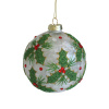 VIANOČNÁ GUĽA sklo Cezmína 10/20cm TRANSPARENTNÁ-ZELENÁ VIANOČNÁ GUĽA sklo Cezmína 10/20cm TRANSPARENTNÁ-ZELENÁ