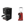 Gaggia Classic UP, black + Eureka Helios 75, ferrari red Gaggia Classic UP, black + Eureka Helios 75, ferrari red