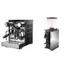 Rocket Espresso Appartamento TCA, black/black + Stone Espresso Pebble, chrome Rocket Espresso Appartamento TCA, black/black + Stone Espresso Pebble, chrome