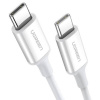 Kábel UGREEN US264 USB-C, 60 W, 1,5 m, biely (60519) Kábel UGREEN US264 USB-C, 60 W, 1,5 m, biely (60519)