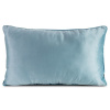 Eurofirany Modrá zamatová obliečka na vankúš s kontrastným lemovaním GAJA3 30x50 cm Eurofirany Modrá zamatová obliečka na vankúš s kontrastným lemovaním GAJA3 30x50 cm