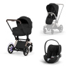Cybex Platinum CYBEX ePriam 5.0 Travel Set + Cloud T - Style Collection sepia black 2026 rose gold Cybex Platinum CYBEX ePriam 5.0 Travel Set + Cloud T - Style Collection sepia black 2026 rose gold