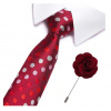 Kravata a kvet do klopy saka Farba: Červená Kravata a kvet do klopy saka Farba: Červená