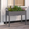 vidaXL Kvetináč s vložkou sivý 118x59x76 cm jedľový masív vidaXL Kvetináč s vložkou sivý 118x59x76 cm jedľový masív