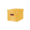Čtvercová krabice Leitz Click&Store COSY, velikost L (A4), teplá žlutá 53470019 Čtvercová krabice Leitz Click&Store COSY, velikost L (A4), teplá žlutá 53470019