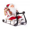 Dekorácia MagicHome Vianoce, Santa na sánkach, červený, 46 cm Dekorácia MagicHome Vianoce, Santa na sánkach, červený, 46 cm