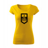DRAGOWA dámske tričko army girl, žltá 150g/m2 - S DRAGOWA dámske tričko army girl, žltá 150g/m2 - S