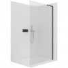 CERANO - Sprchová zástena Walk-in Onyx L-pravá vzpera - 8 mm - čierna matná, ryhované sklo - 80x200 cm CERANO - Sprchová zástena Walk-in Onyx L-pravá vzpera - 8 mm - čierna matná, ryhované sklo - 80x200 cm