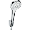 HANSGROHE Croma Select S sprchová súprava, ručná sprcha 3jet priemer 110 mm, sprchový držiak a sprchová hadica 160 cm, biela/chróm, 26411400