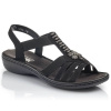 Dámske sandále Romansh black Rieker 60806-00 39 Dámske sandále Romansh black Rieker 60806-00 39