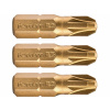 Bit krížový 3ks, PZ 3x25mm, S2, FORTUM Bit krížový 3ks, PZ 3x25mm, S2, FORTUM