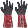 CERVA CHERRUG rukavice PVC nitril Farba: černá/červená, Veľkosť: 8