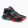 Volejbalová obuv Mizuno Wave Lightning Z8 Mid black/neon flame/peacock blue Volejbalová obuv Mizuno Wave Lightning Z8 Mid black/neon flame/peacock blue