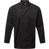 PREMIER PR 903 / Unisex kuchársky rondon s dlhým rukávom Coolchecker - black 4XL PREMIER PR 903 / Unisex kuchársky rondon s dlhým rukávom Coolchecker - black 4XL