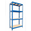 Kovový regál do technickej miestnosti Biedrax 35 x 75 x 180 cm, modrý - 4 police MDF, 300 kg Kovový regál do technickej miestnosti Biedrax 35 x 75 x 180 cm, modrý - 4 police MDF, 300 kg