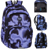 Školský ruksak s viacerými priehradkami CoolPack čierny, fialový 23 l Školský ruksak s viacerými priehradkami CoolPack čierny, fialový 23 l