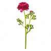 Autronic Ranunculus - umělý řezaný, květ s poupětem, fialový, sada 6 ks Autronic Ranunculus - umělý řezaný, květ s poupětem, fialový, sada 6 ks