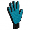 Trixie Ošetrujúce masážne rukavice čierno/modrá 16 x 24 cm