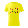 Parkour abeceda - Tričko detské bavlnené - 104-110cm / 3-4 roky ( Citrónová ) Parkour abeceda - Tričko detské bavlnené - 104-110cm / 3-4 roky ( Citrónová )