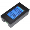 Panelový digitálny ampérmeter/voltmeter/wattmeter 100VDC 20ADC