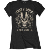 Tričko Guns N’ Roses - Top Hat, Skull & Pistols Las Vegas, Žena,Čierna,XXL Tričko Guns N’ Roses - Top Hat, Skull & Pistols Las Vegas, Žena,Čierna,XXL