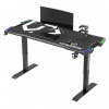 ULTRADESK Herný stôl FORCE - čierny, 166x70 cm, 66-86 cm, 5 úrovní výšky,s XXL podložkou pod myš, RGB podsvietenie ULTRADESK Herný stôl FORCE - čierny, 166x70 cm, 66-86 cm, 5 úrovní výšky,s XXL podložkou pod myš, RGB podsvietenie