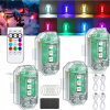 Bezdrôtová stroboskopická lampa 8 farieb LED Silná biela s diaľkovým ovládaním 4ks Bezdrôtová stroboskopická lampa 8 farieb LED Silná biela s diaľkovým ovládaním 4ks