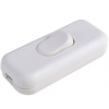 Vypínač medzišnúrový DS-5, 250V/2,5A biely Vypínač medzišnúrový DS-5, 250V/2,5A biely