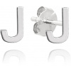 MINET Strieborné náušnice písmeno „J“ (Ag 925/1000, 0,6 g) MINET Strieborné náušnice písmeno „J“ (Ag 925/1000, 0,6 g)