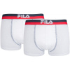 Fila MAN BOXERS 2 PACK biela,tmavo modrá,červená Pánske boxerky XL Fila MAN BOXERS 2 PACK biela,tmavo modrá,červená Pánske boxerky XL
