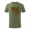 T-ričko Tričko detské Ryba Farba trička: Khaki, Veľkosť: 134 cm/8 rokov T-ričko Tričko detské Ryba Farba trička: Khaki, Veľkosť: 134 cm/8 rokov