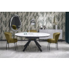 Halmar Rozkládací stůl VERTIGO, deska - bílý mramor, nohy - černé (2 ks = 1 ks) Halmar Rozkládací stůl VERTIGO, deska - bílý mramor, nohy - černé (2 ks = 1 ks)