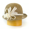 Karpet Dámsky klobúk zdobený sinamay - smotana-57 Karpet Dámsky klobúk zdobený sinamay - smotana-57