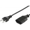 PremiumCord Kabel síťový prodlužovací dvojvidlice 230V 3m kpsm3 PremiumCord Kabel síťový prodlužovací dvojvidlice 230V 3m kpsm3